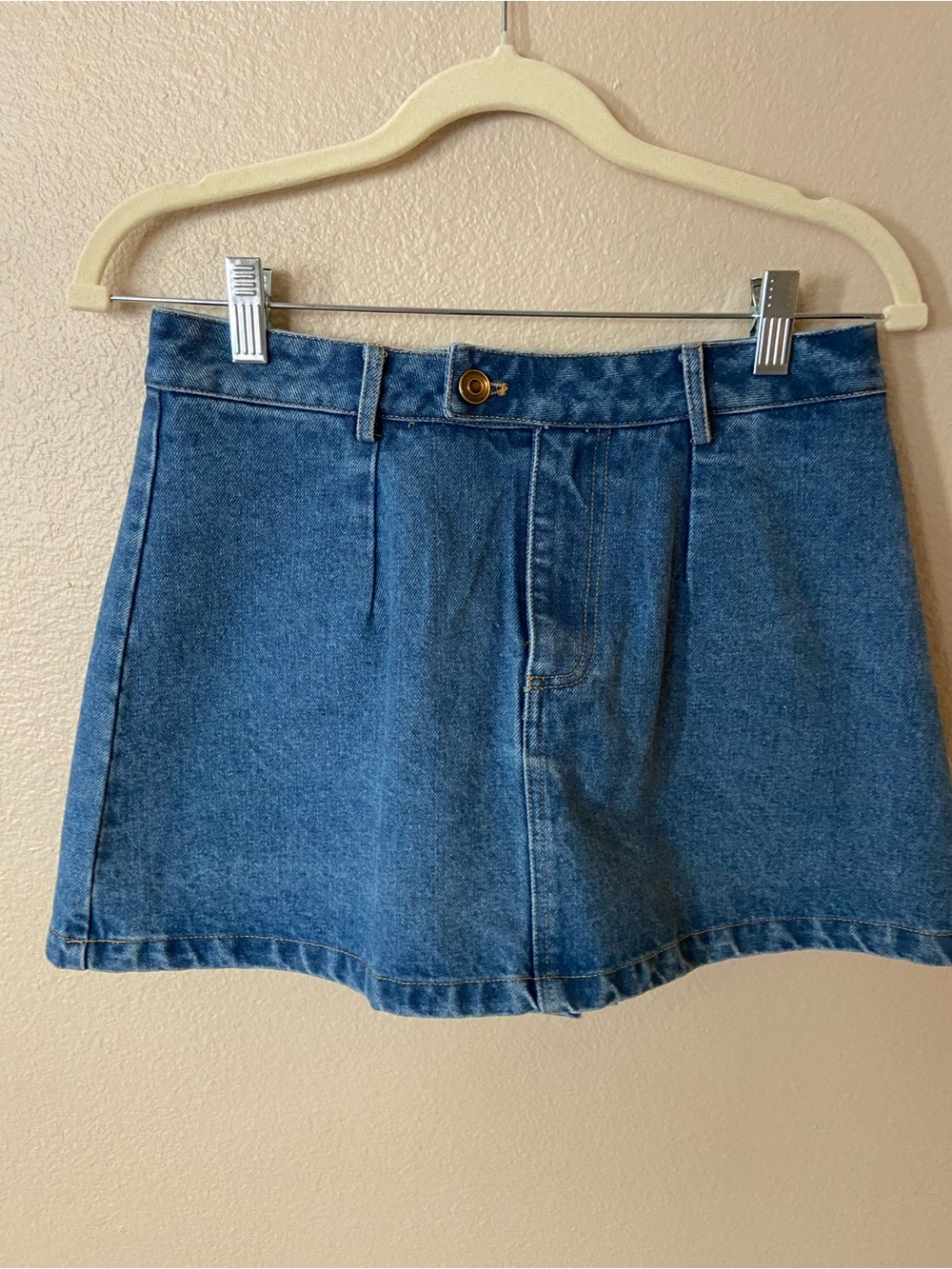 Classic Blue Denim Mini Skirt